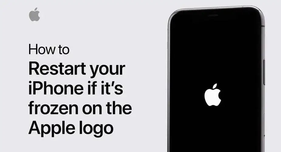iphone zawieszony twardy reset logo apple
