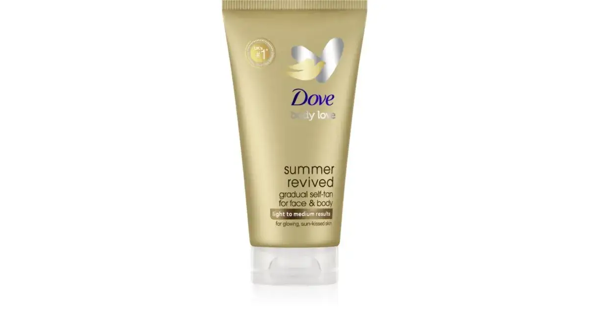 Dove DermaSpa Summer Revived opakowanie i aplikacja