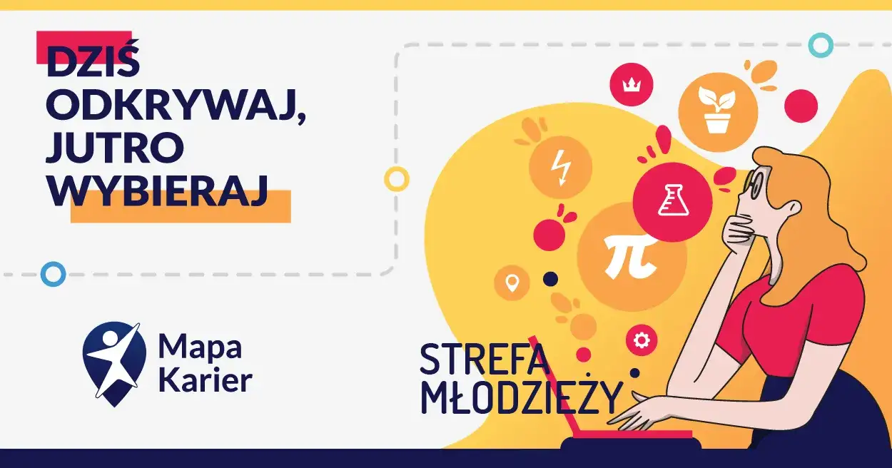 Młodzież korzystająca z platformy Mapa Karier