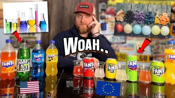 Fanta winogronowa USA vs Azja