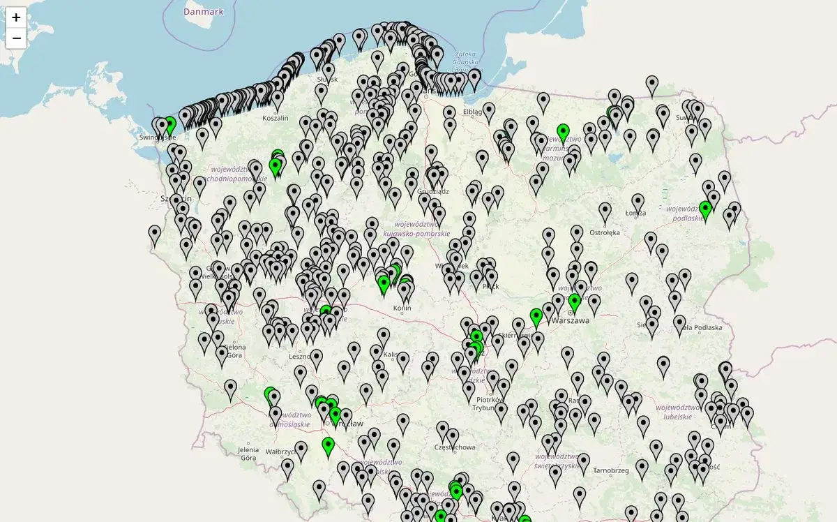 Serwis Kąpieliskowy GIS mapa zakazów kąpieli