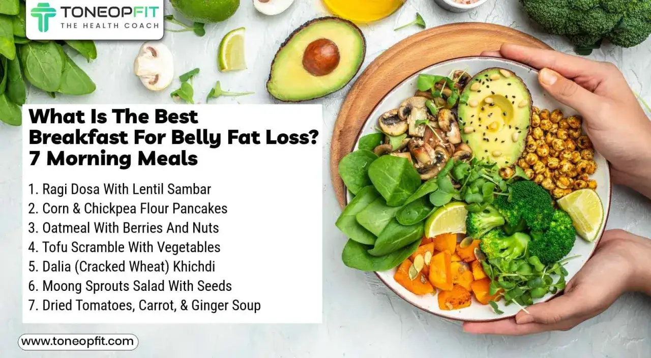 Zdrowe śniadania pomagają jak zgubić oponkę z brzucha. Na talerzu awokado, brokuły, grzyby, ciecierzyca i inne zdrowe składniki.