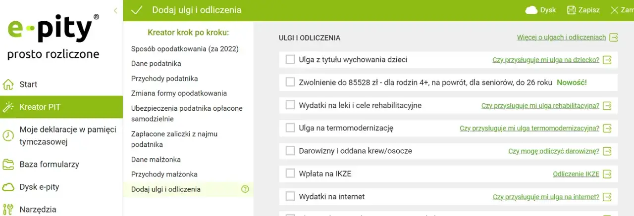 ulga rehabilitacyjna lista wydatk&oacute;w