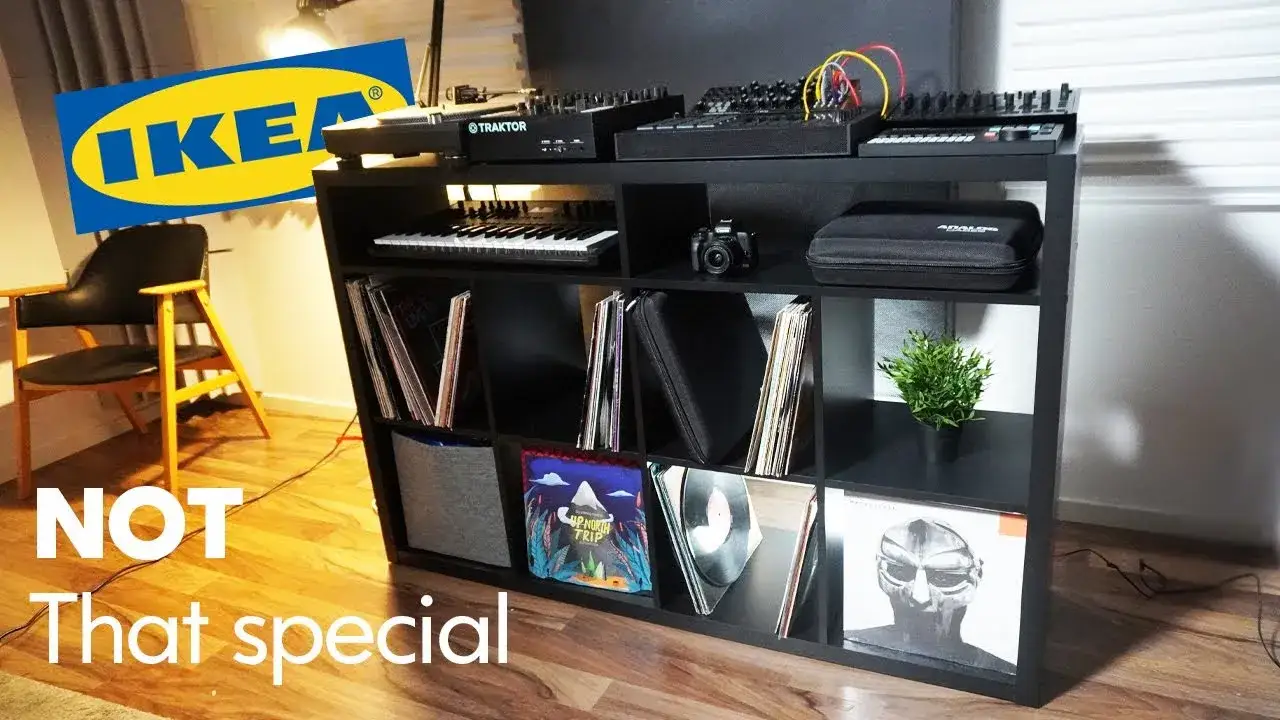 st&oacute;ł dj ikea kallax lack