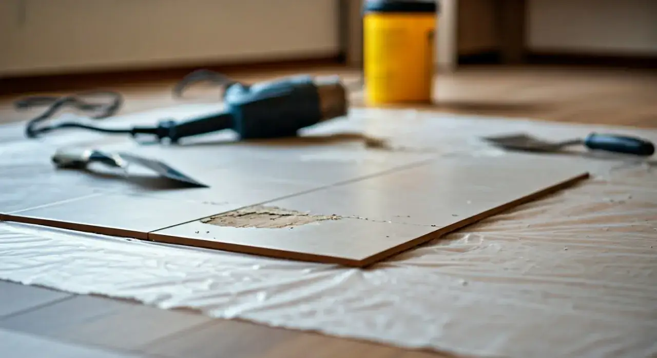 czyszczenie płytek z kleju po demontażu