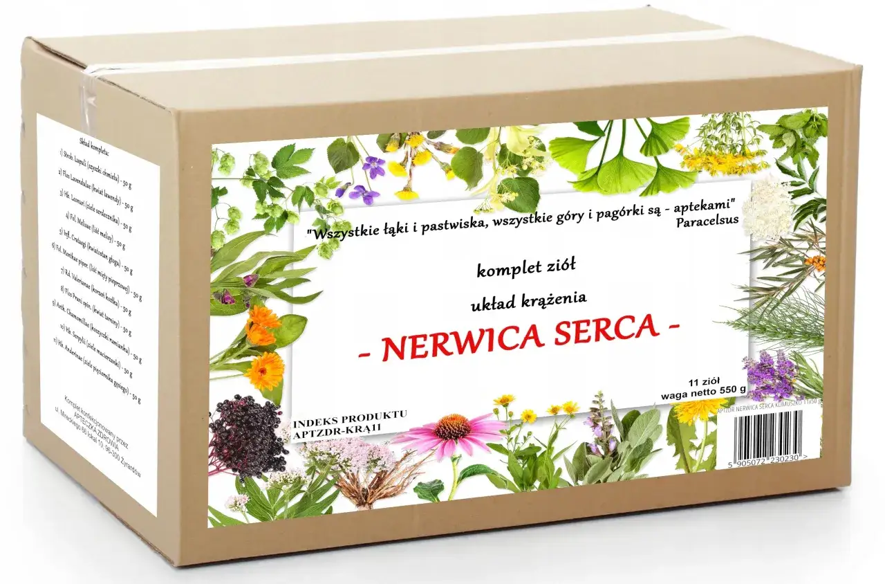 zioła uspokajające nerwica serca