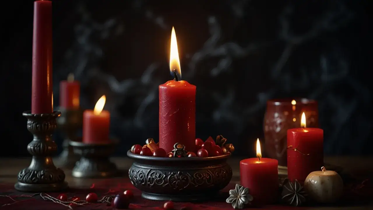 Zdjęcie Czerwona świeczka w rytuale: Jaką moc ma ten płomień? Magia ognia