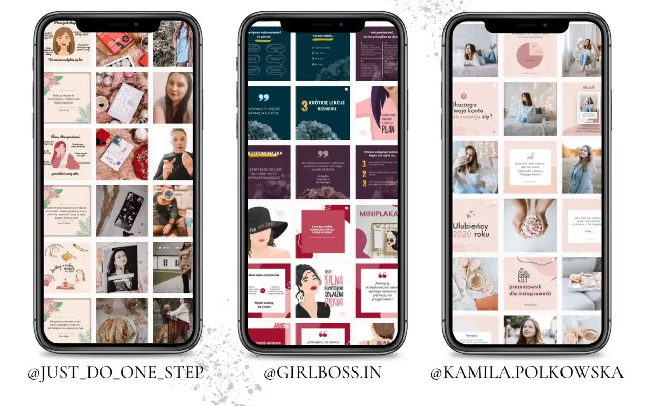 spójny feed instagram przykłady