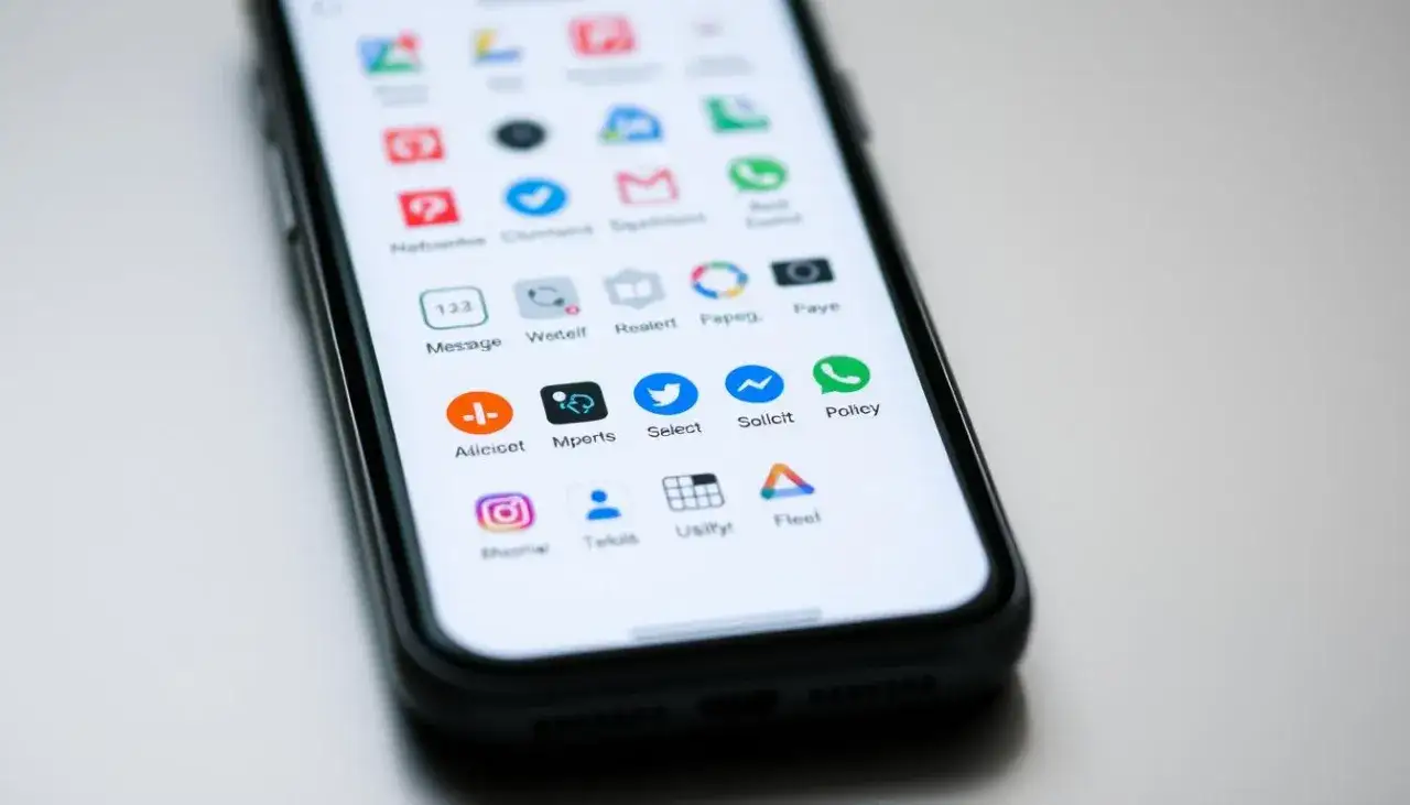 Ikony błęd&oacute;w aplikacji lub symbol braku miejsca na telefonie