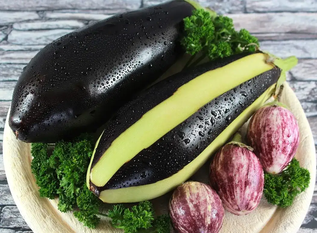 bakłażan w marynacie ziołowej