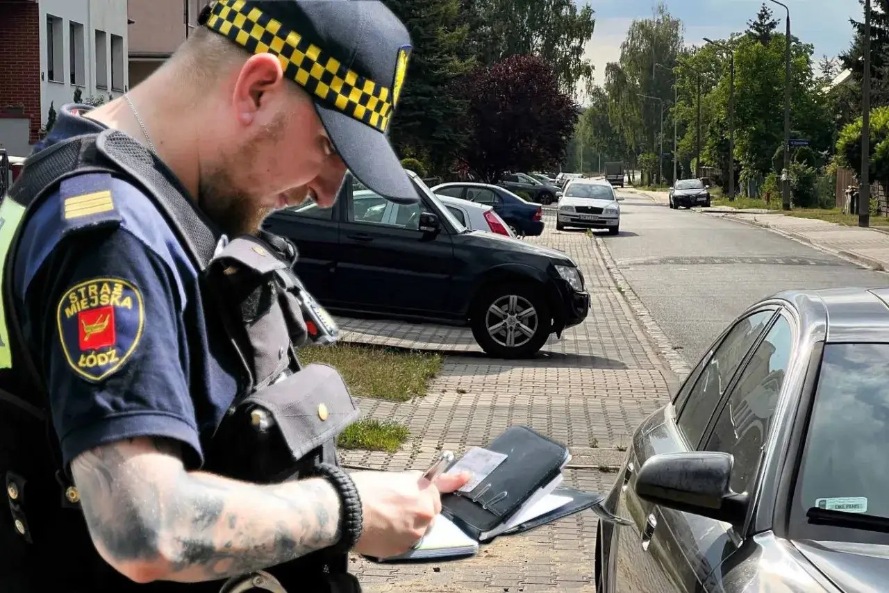 Strażnik miejski spisuje wykroczenie na osiedlu. Czy straż miejska może interweniować na terenie wspólnoty mieszkaniowej? Tak, jeśli naruszane są przepisy.
