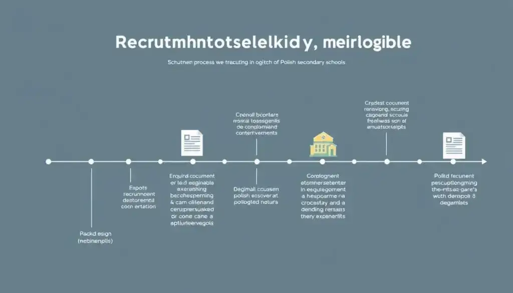 Schemat procesu rekrutacji do szkół średnich