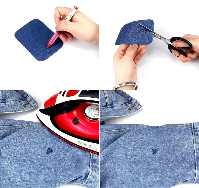 Narzędzia do naszywania łat na spodnie