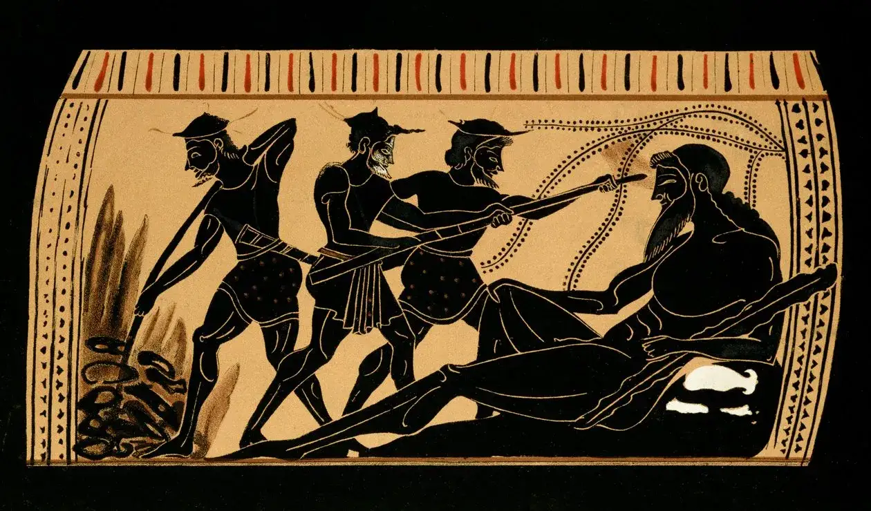 Odysseus und Zyklop Polyphem