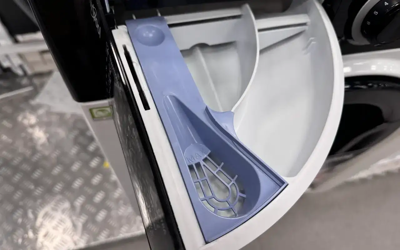 Szuflada na detergenty Whirlpool opis symboli