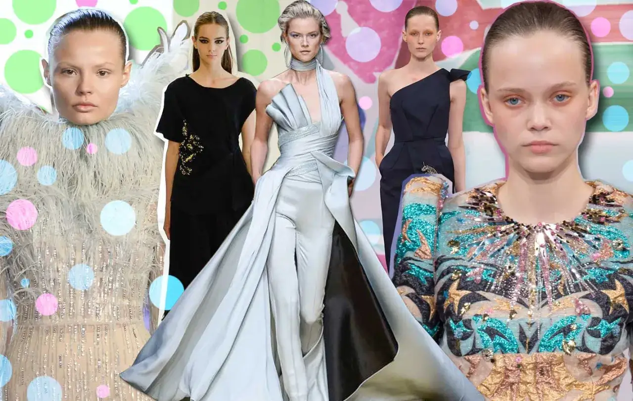 modelki high fashion na wybiegu