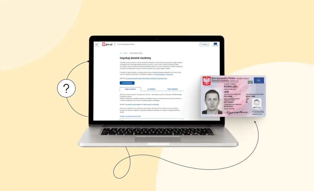 Składanie wniosku online na laptopie