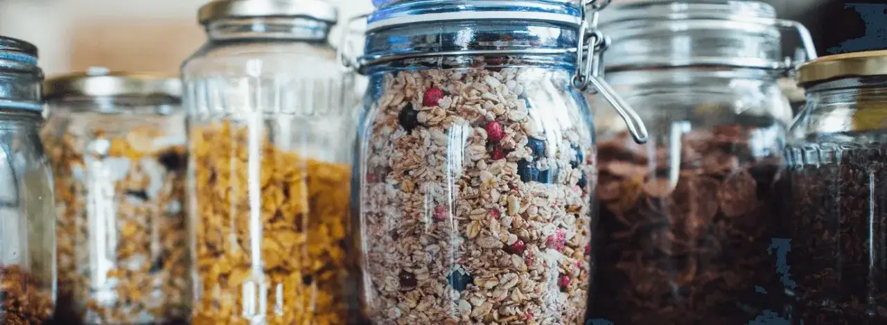 domowe musli słoik przechowywanie