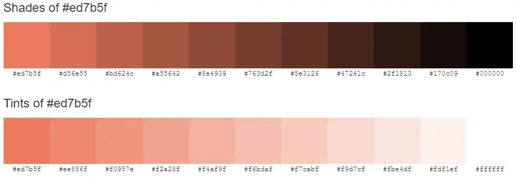 paleta kolorów html css rgb hex