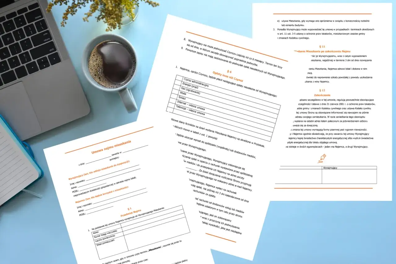 umowa najmu mieszkania podwyżka czynszu