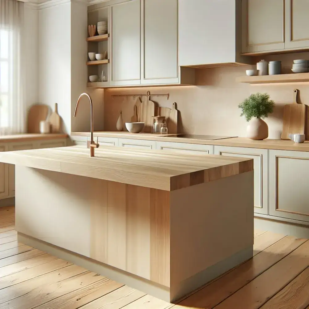 Zdjęcie Beżowa kuchnia jaki blat - idealne kolory, które zachwycą każdego