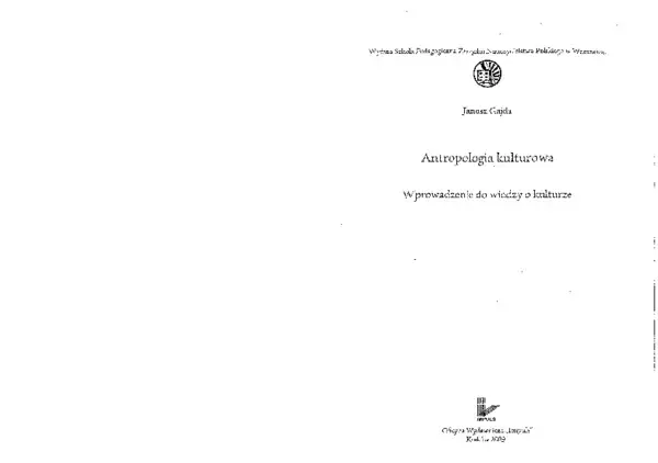 Zdjęcie Antropologia kultury: zagadnienia i wybór tekstów w PDF do pobrania