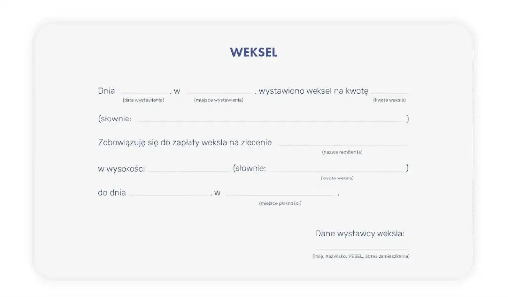 Weksel in blanco zagrożenia