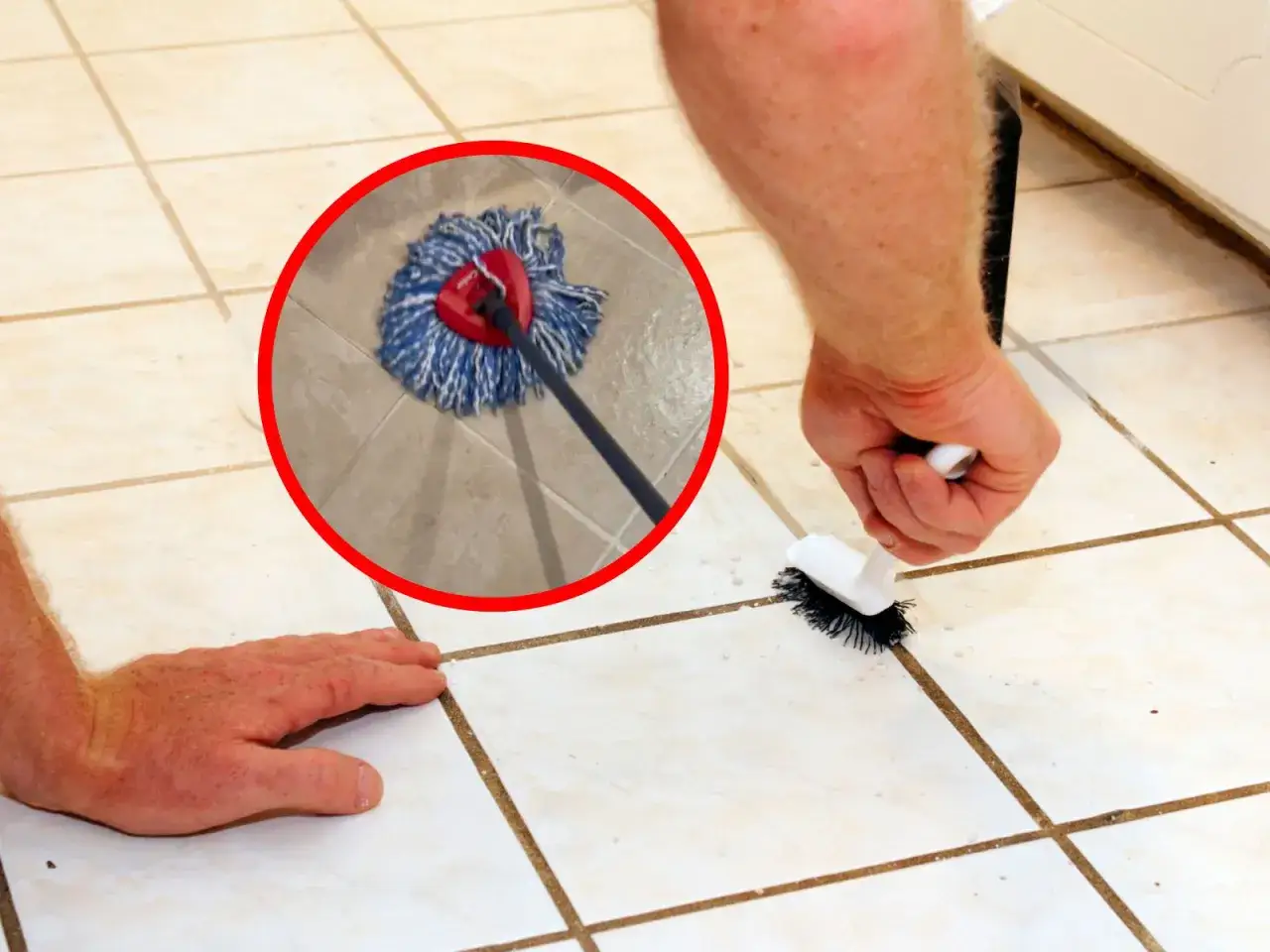 domowe sposoby na czyste kafelki grafika