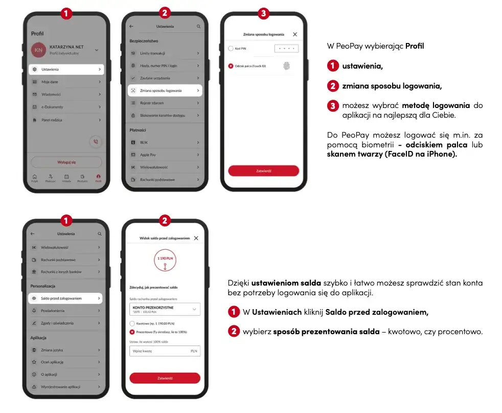 aplikacja peopay zmiana pin