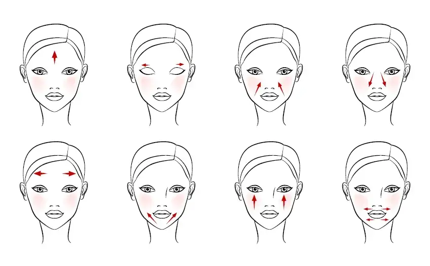 Techniki masażu twarzy rollerem