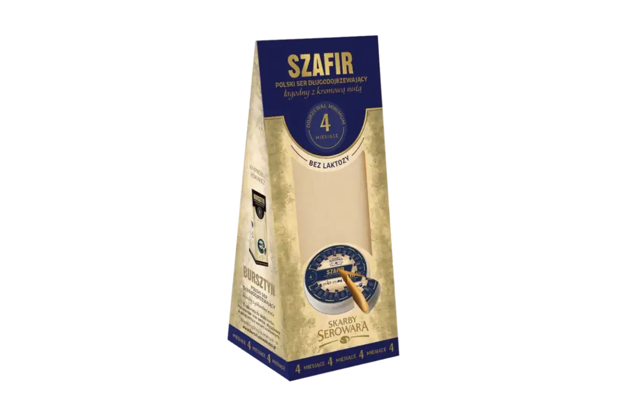 polskie sery długodojrzewające Bursztyn Szafir