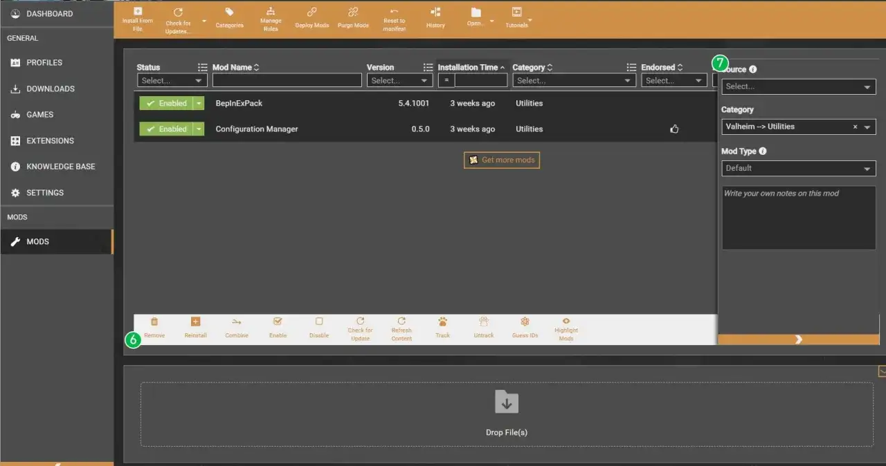 Vortex Mod Manager interface