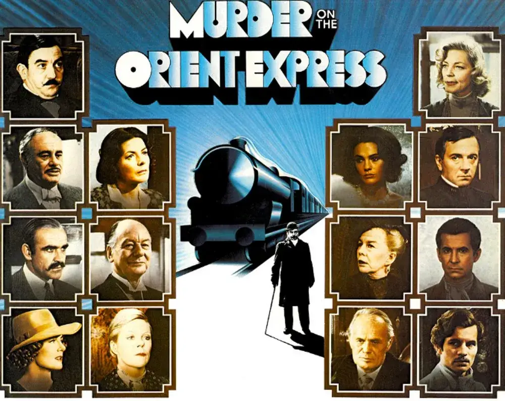 Morderstwo w Orient Expressie 1974 obsada plakat