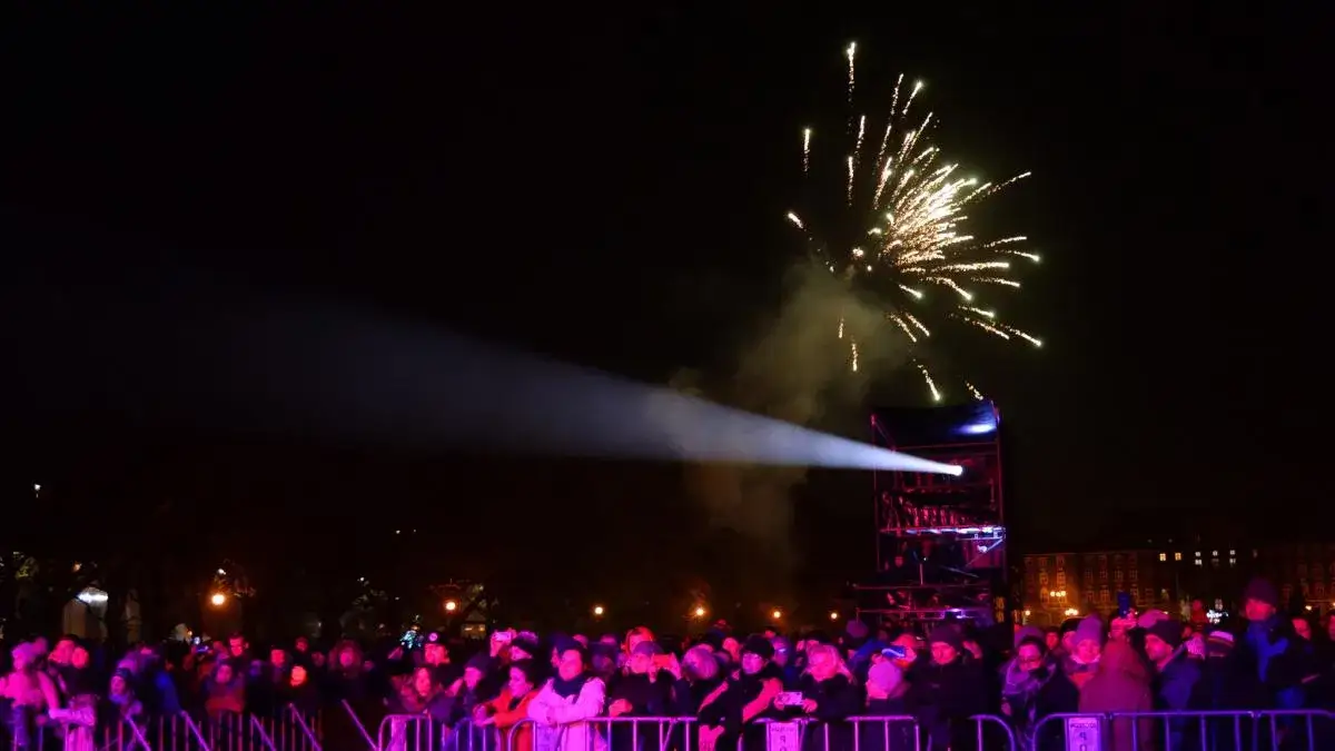 Sylwester Szczecin Jasne Błonia pokaz laserowy