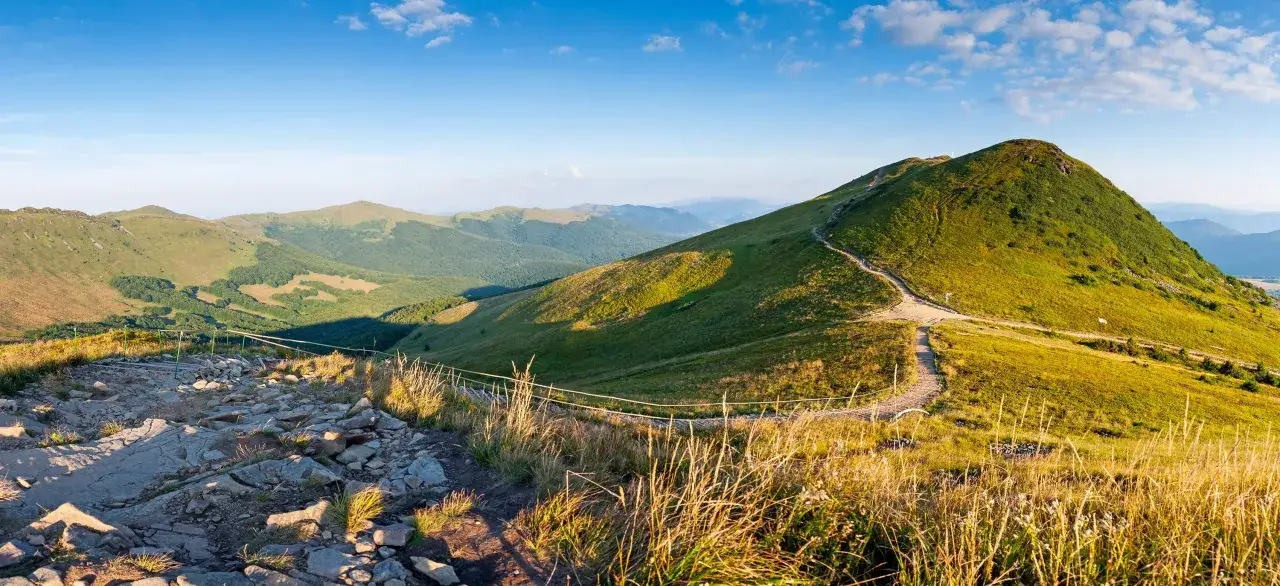 Wołosate Bieszczady wejście na szlak