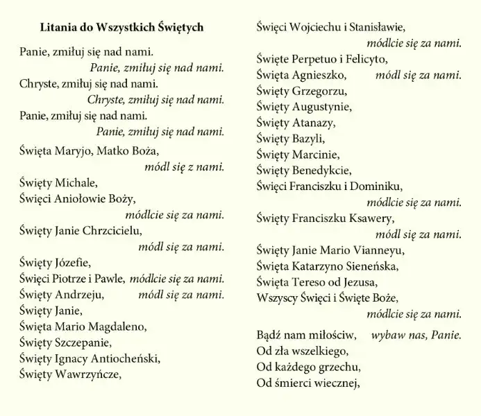 Zdjęcie Kiedy odmawiamy litanie do wszystkich świętych? Poznaj ważne daty