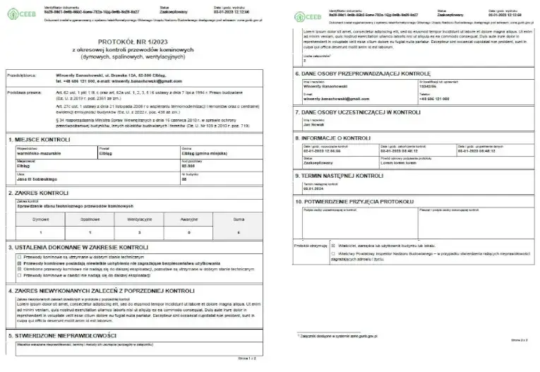 e-protokół CEEB przykład