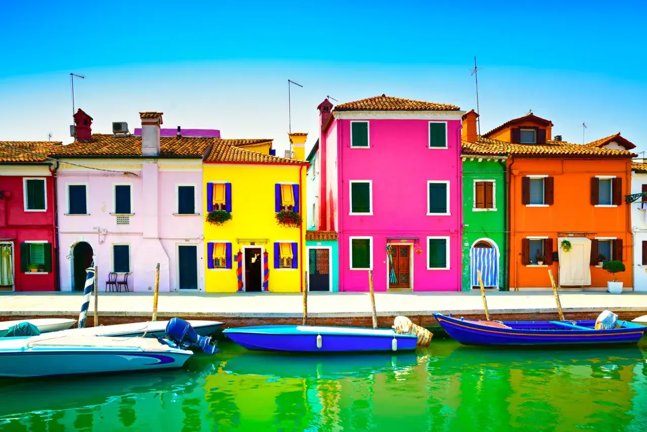Kolorowe domy Burano