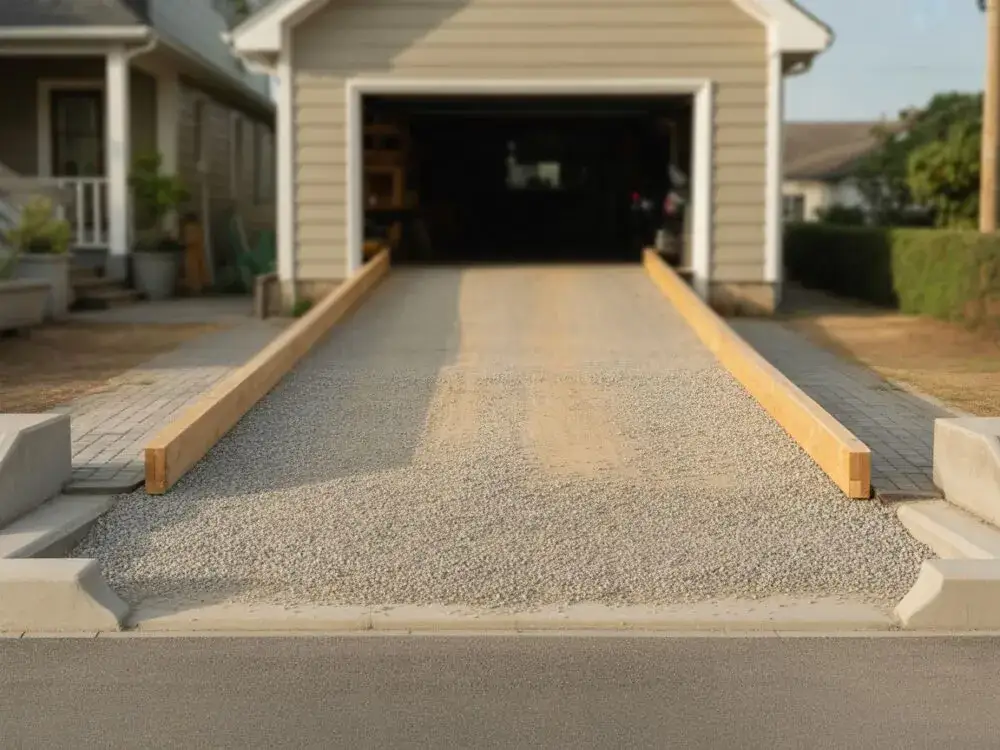 Ocena stanu betonowego podjazdu przed remontem