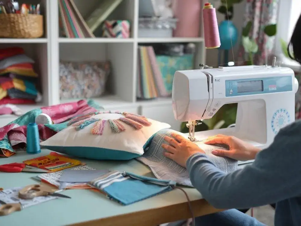 materiały i narzędzia do szycia poszewki