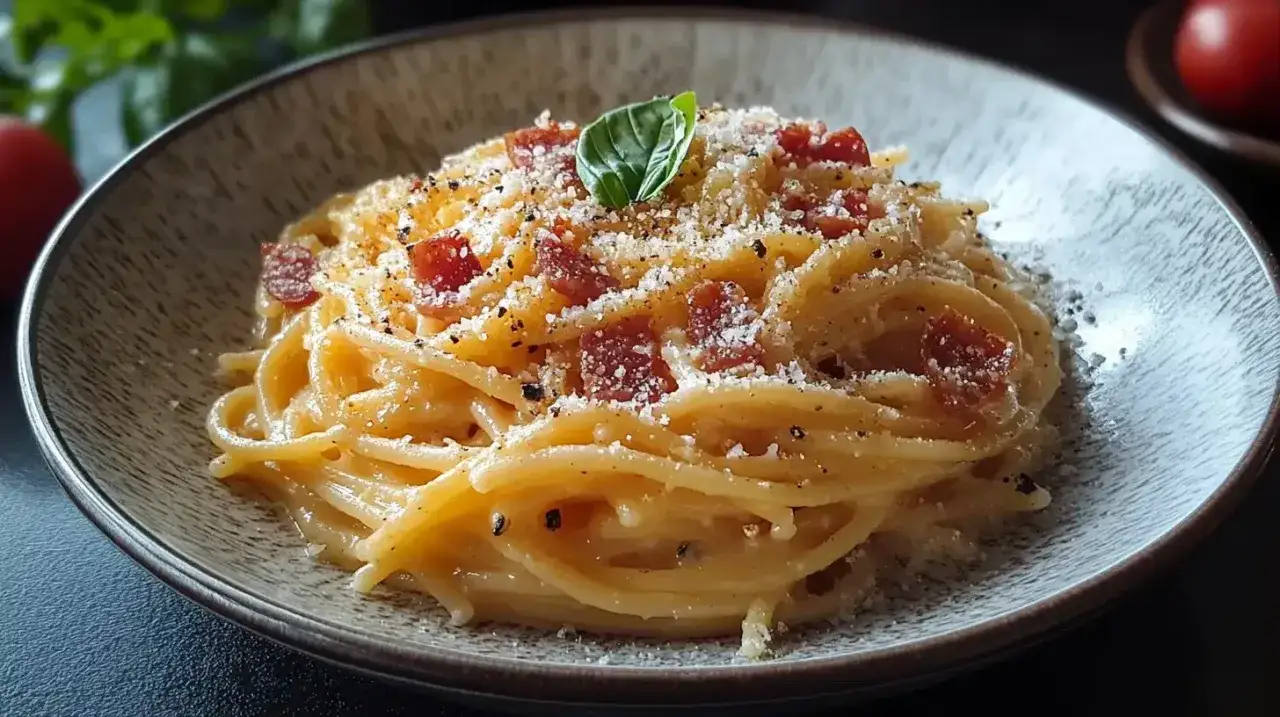 Pyszne spaghetti carbonara, idealne na szybki obiad. Ten przepis na carbonara zachwyci każdego.