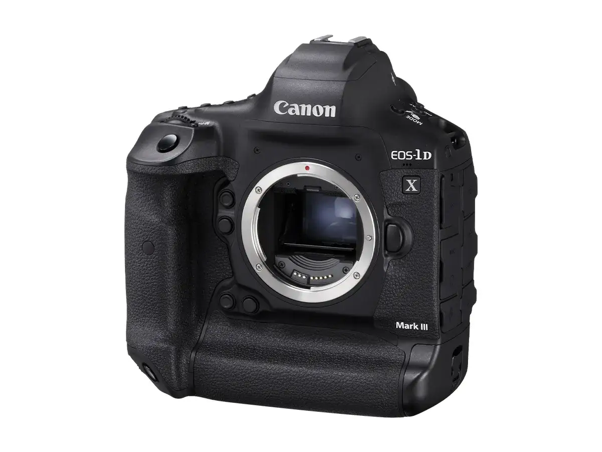 Profesjonalny aparat Canon EOS-1D X Mark III, gotowy do uchwycenia dynamicznych scen.