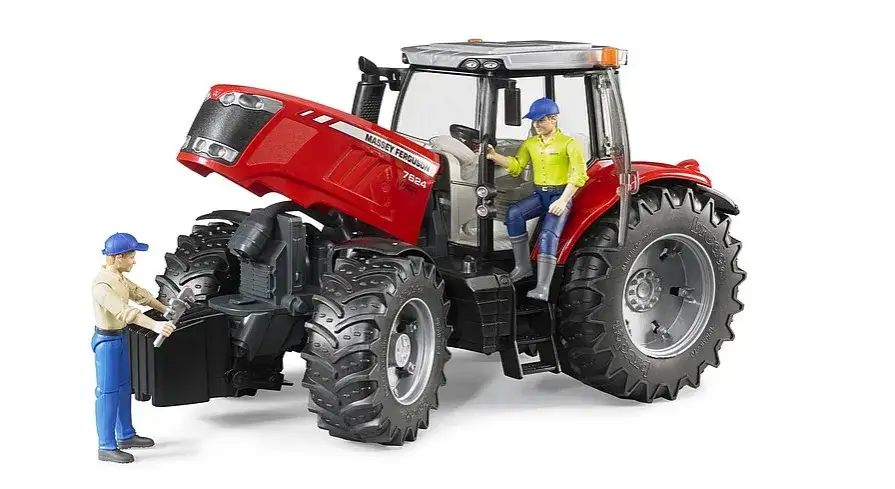 porównanie traktorów zabawkowych Bruder Siku Rolly Toys Massey Ferguson