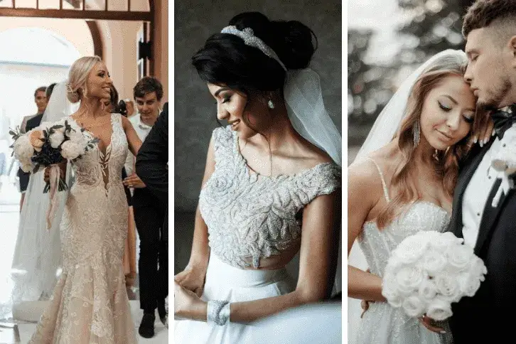 Akcesoria ślubne dla niskiej panny młodej welon buty fryzura