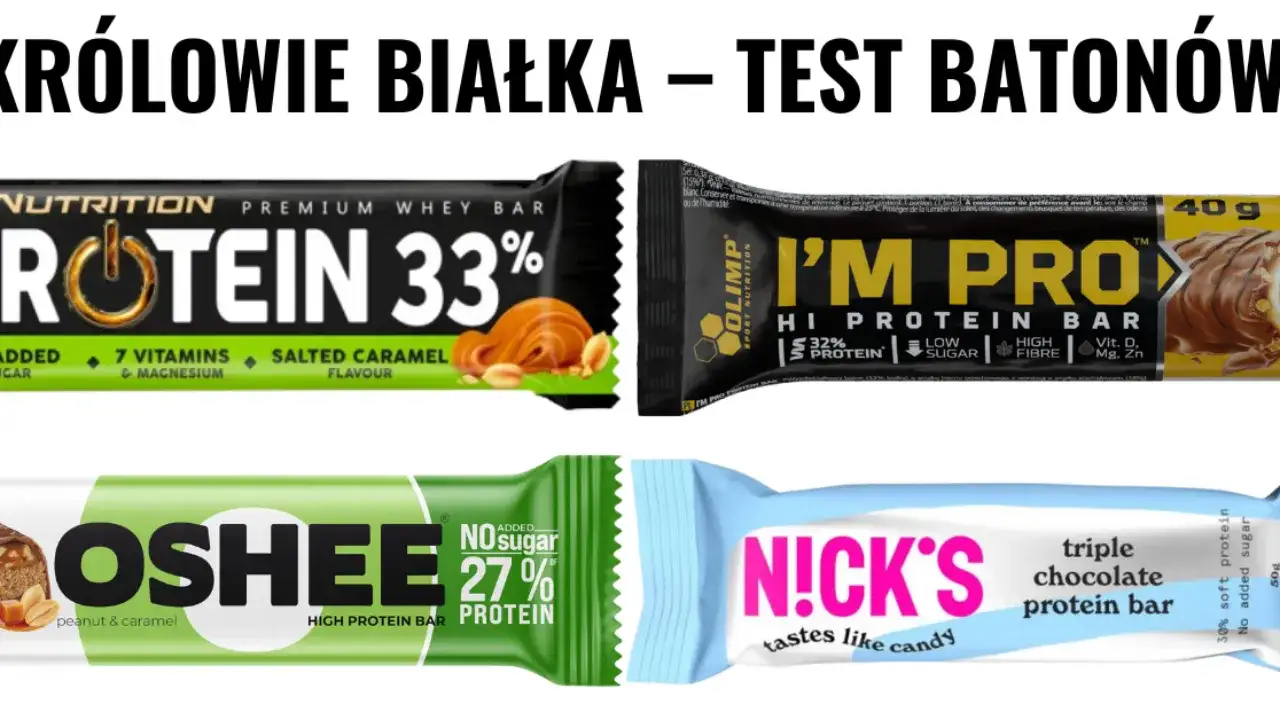Różne batony proteinowe porównanie