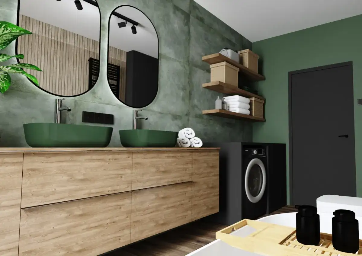 nowoczesna łazienka inspiracje kolory