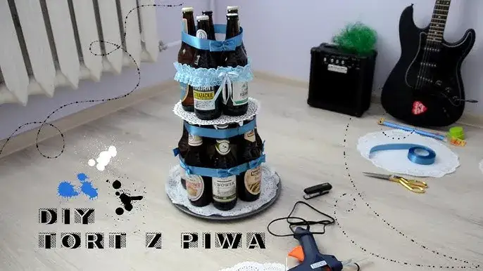 materiały do tortu z piwa