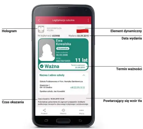 mLegitymacja szkolna w telefonie mObywatel