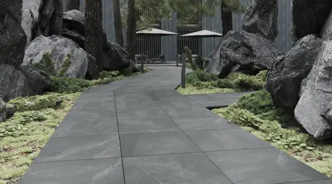 różne rodzaje płytek na podjazd gres beton kamień