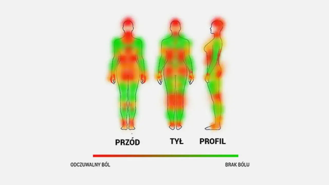mapa b&oacute;lu tatuażu na ciele